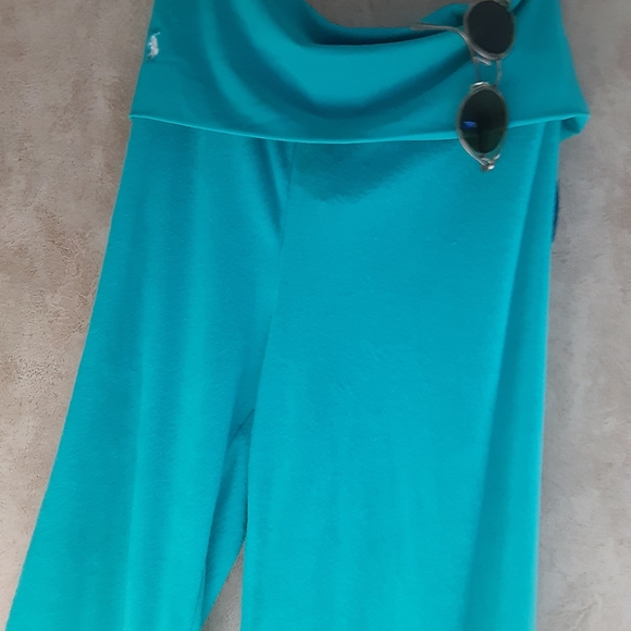 Ralph Lauren Wide Leg Pant Palazzo SPORTS FOLD Hi Lo Waist Size Medium - Picture 7 of 10